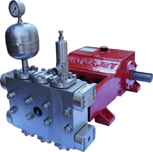 Waterjet stainless steel triplex plunger pump